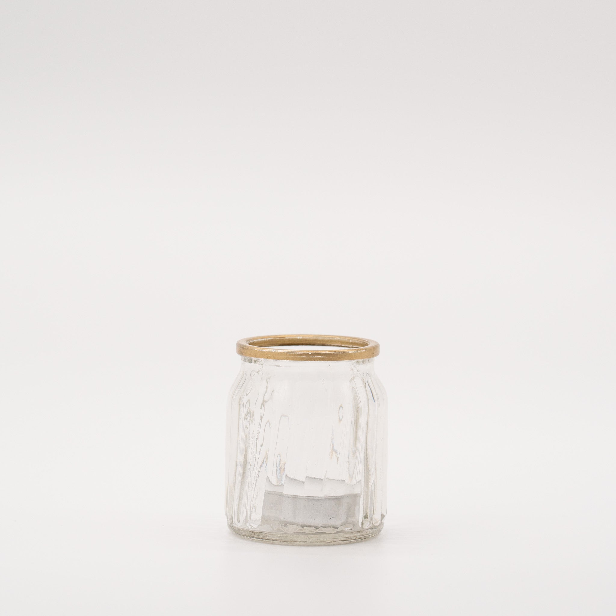 Teelichtglas mit Goldrand "Linz"