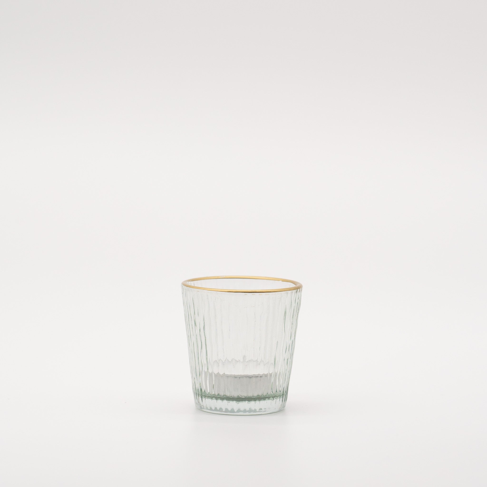 Glaswindlicht mit Goldrand "Dublin"