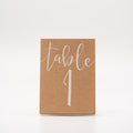 Tischnummernset "Naturpapier"