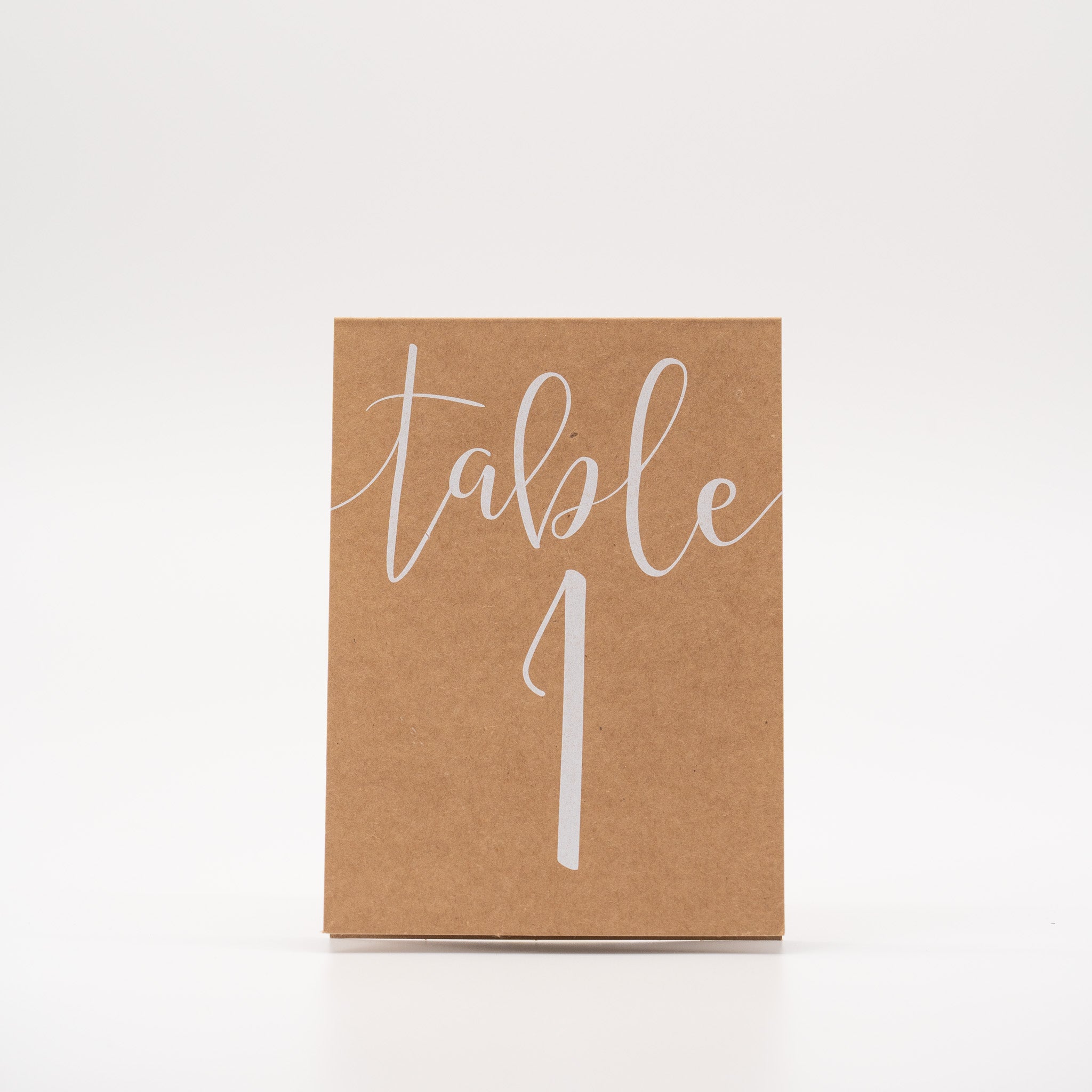 Tischnummernset "Naturpapier"