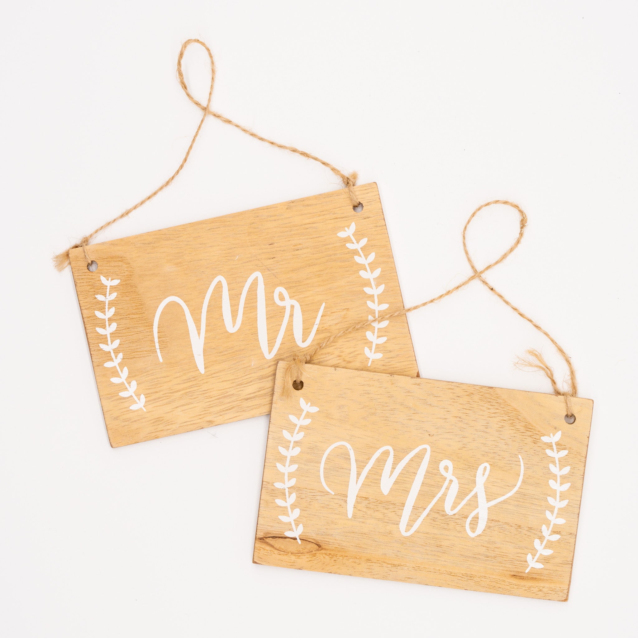 Holzschild-Set "Mrs&Mr"
