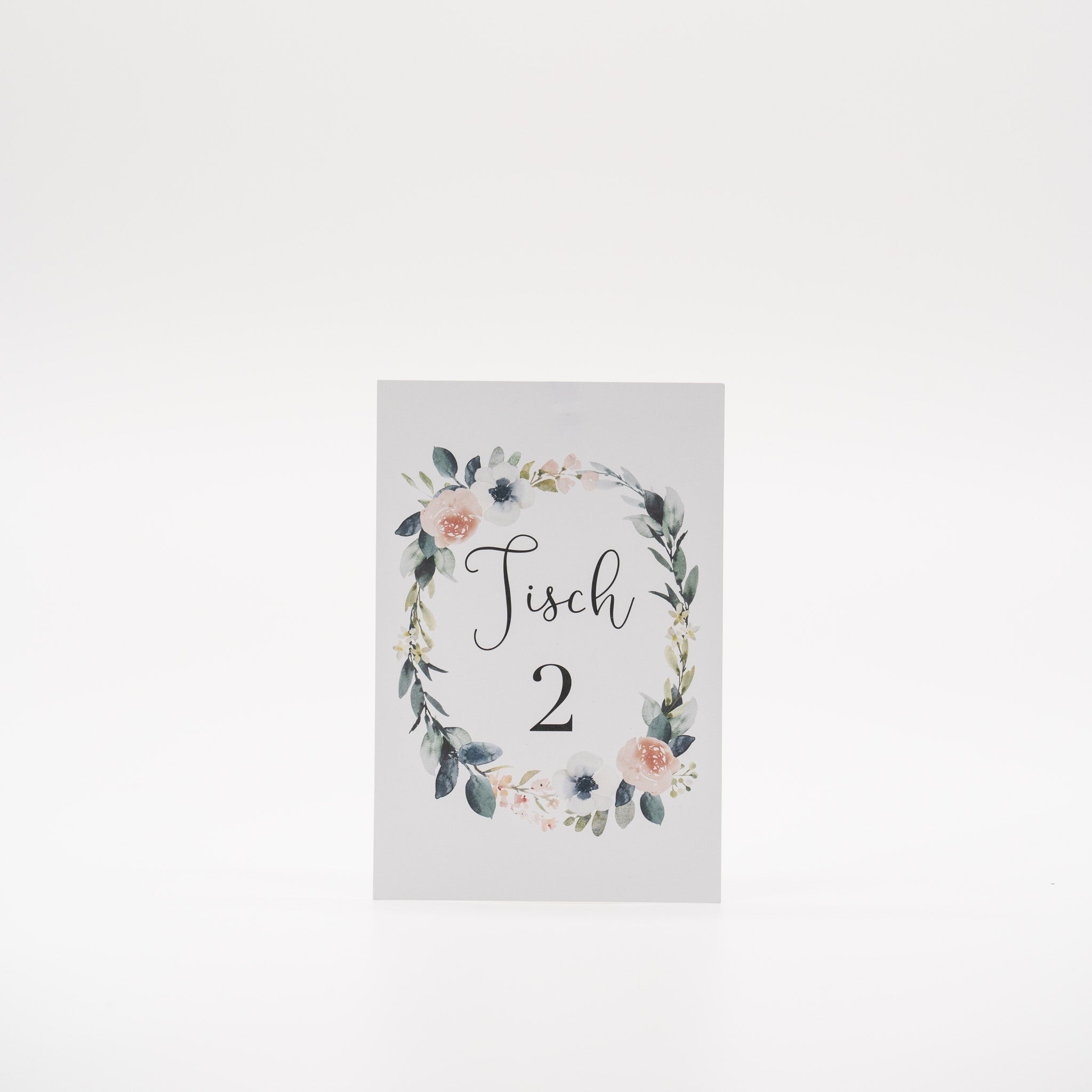 Tischnummernschilder "Blumenranke"