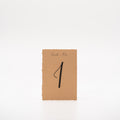 Tischnummernschilder "Naturpapier"