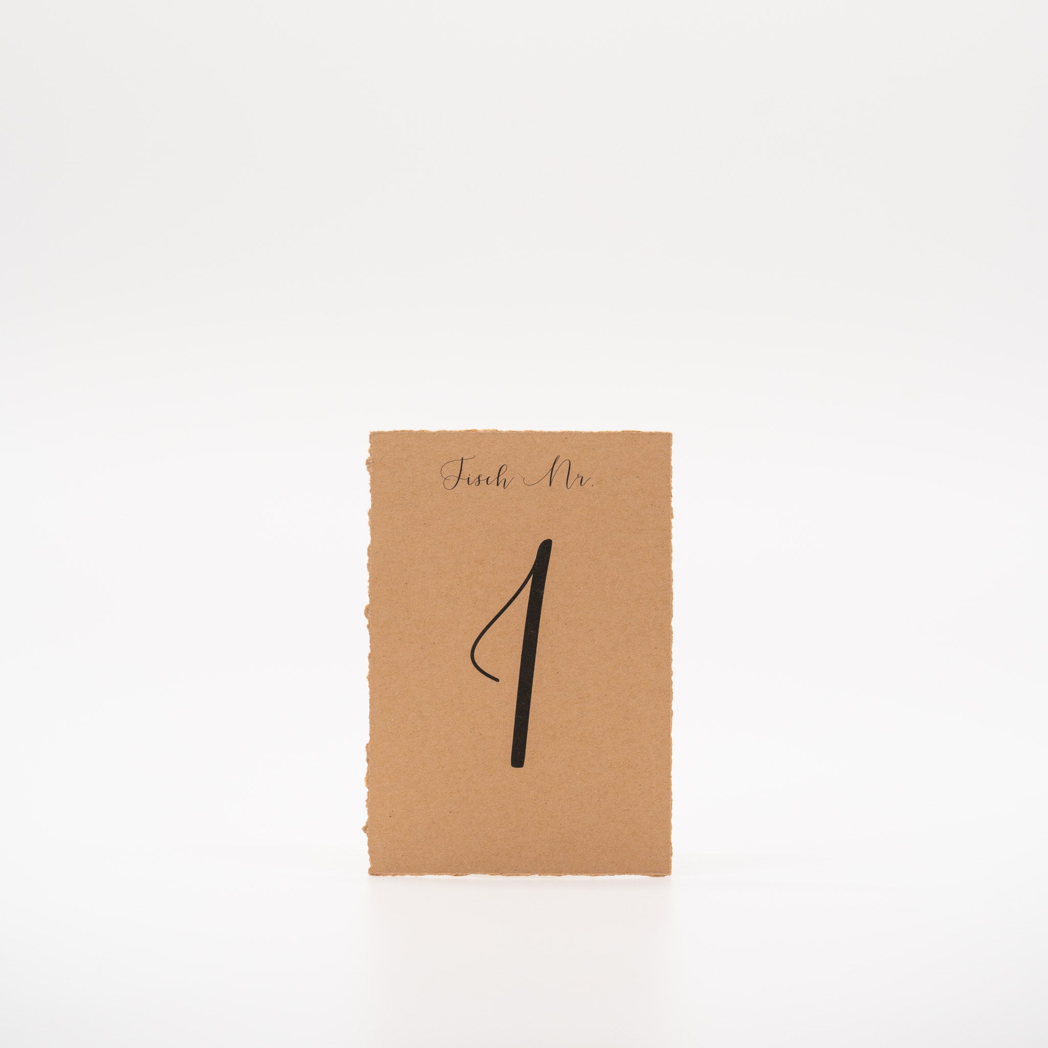 Tischnummernschilder "Naturpapier"