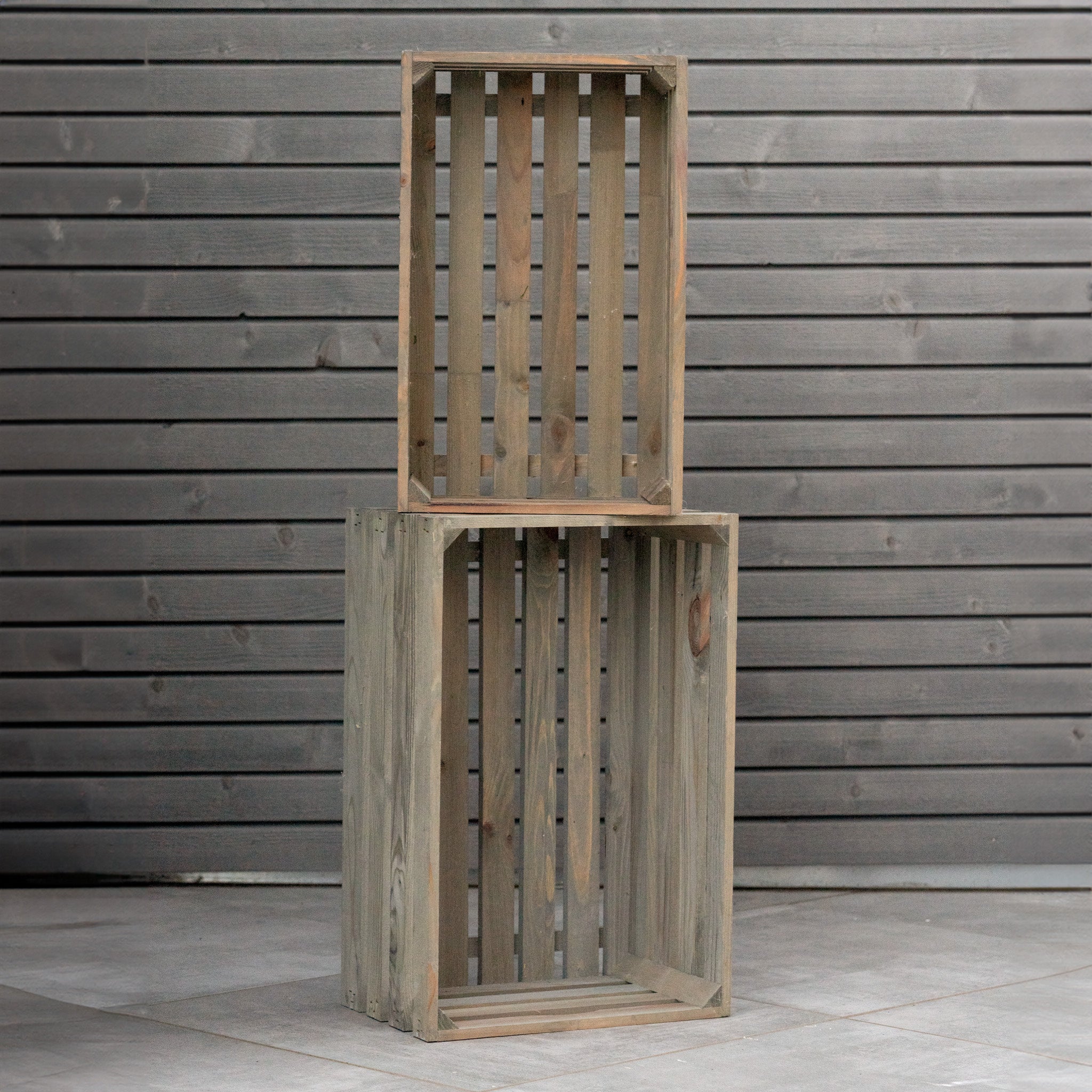 Weinkisten-Set "Grau"