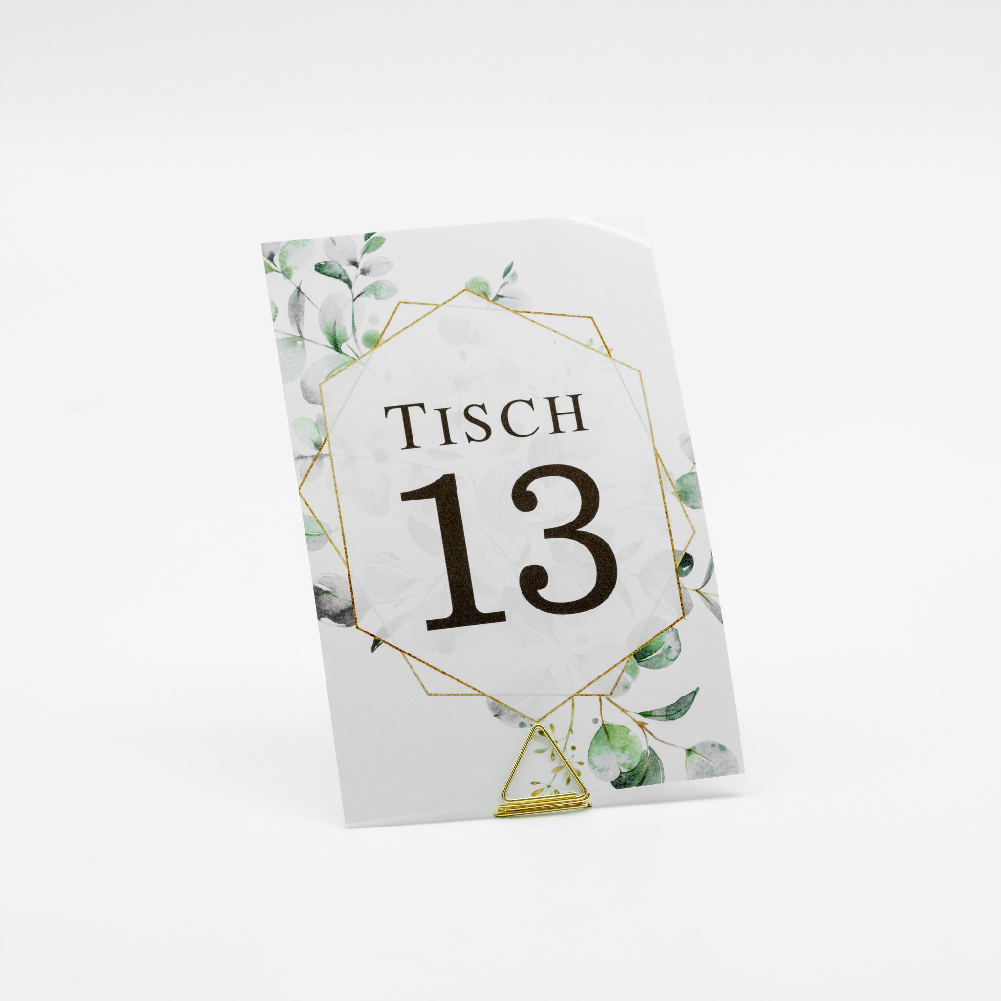 Tischnummernhalter "Gold"