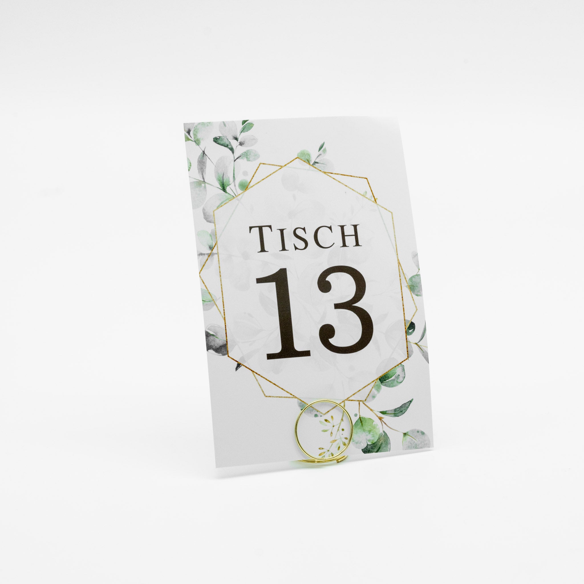 Tischnummernhalter "Gold"