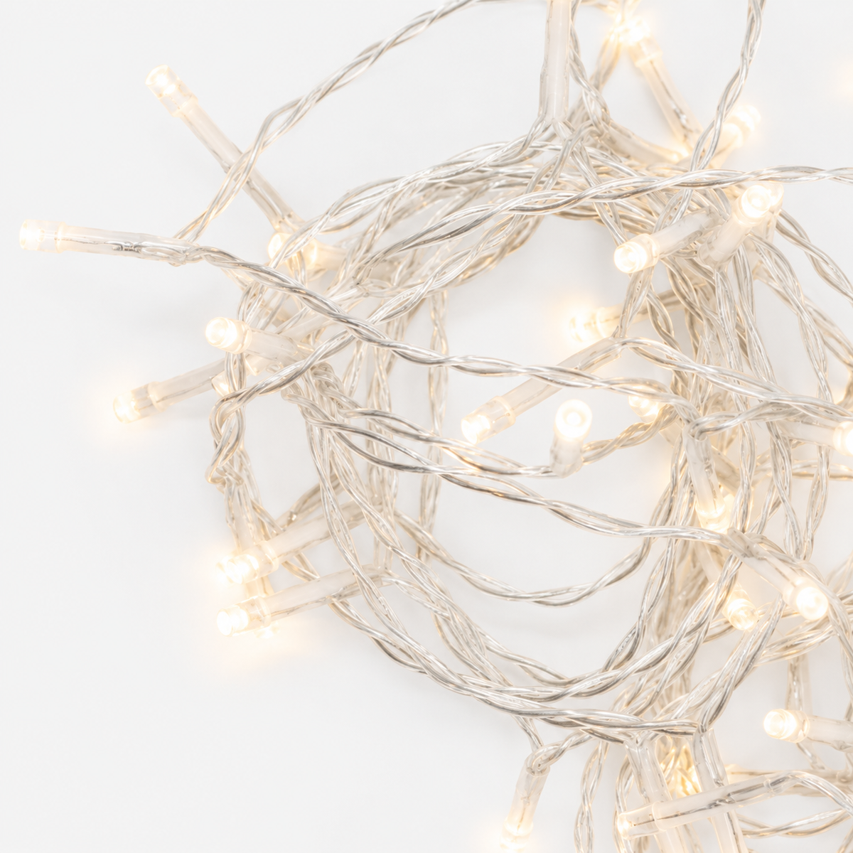 LED-Lichterkette (batteriebetrieben), Detailansicht.
