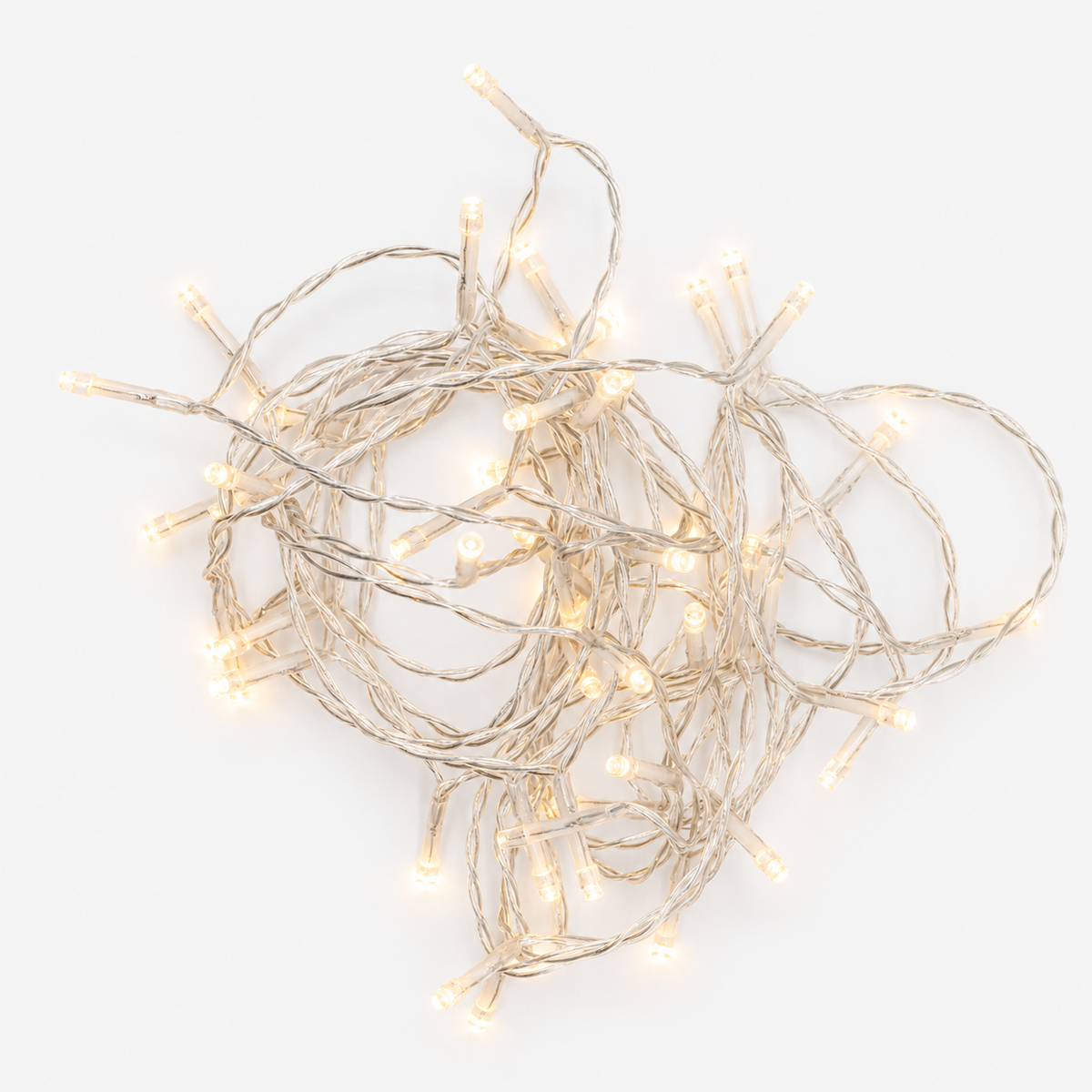 LED-Lichterkette (Strom) in der Variante 10m / 23m auf hellem Hintergrund.