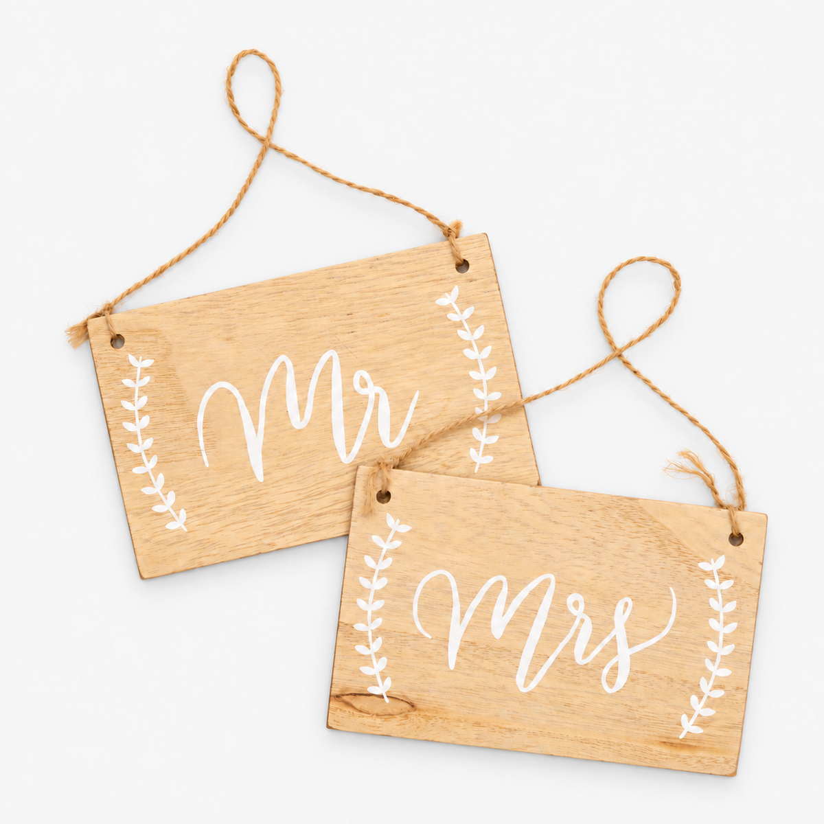 Holzschild-Set "Mrs&Mr"