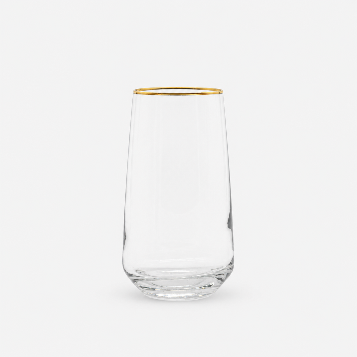 Vase mit Goldrand „Innsbruck“ in der Variante Groß auf hellem Hintergrund.